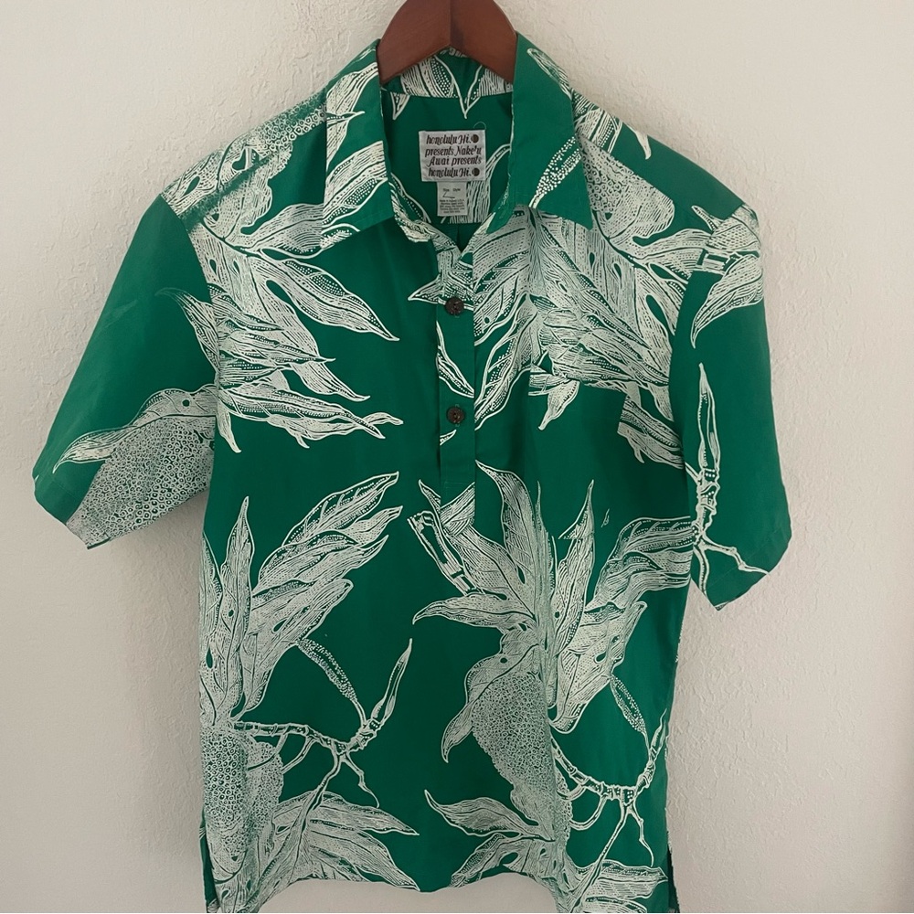 Vintage Nake’u Awai Aloha Shirt Size Large